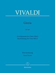 Gloria, RV 589 SSAA Vocal Score cover Thumbnail